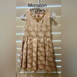 Monsoon Beige Patterned Dress